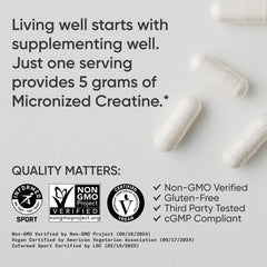 5 G MICRONIZED CREATINE | 120 CAPSULES