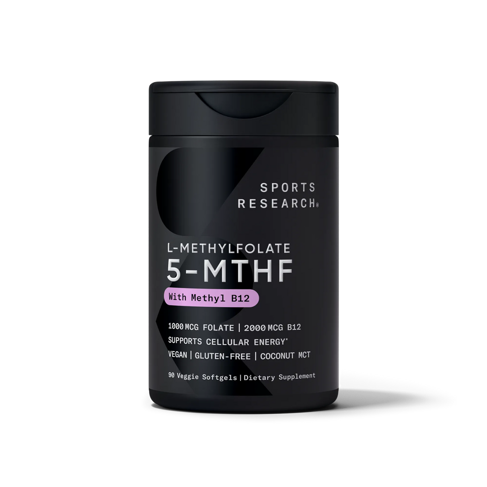 1000 MCG FOLATE + 2000 MCG B12 / 90 Veggie Softgels
