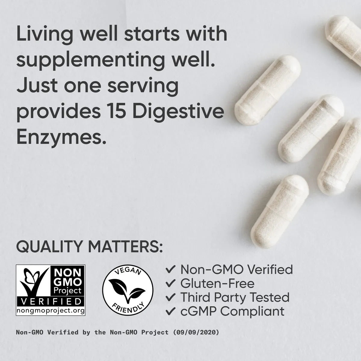 15 Enzymes / 90 Veggie Capsules