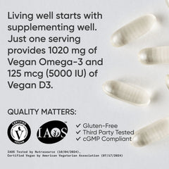 1020 MG OM3 / 125 MCG D3 / 60 Plantgel® Capsules