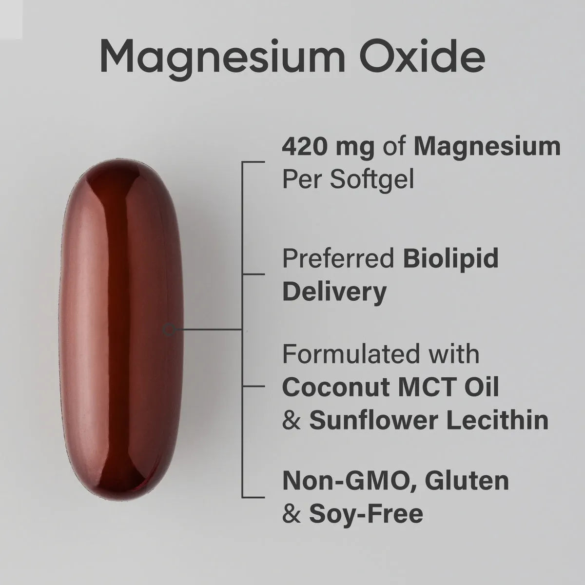 Magnesium Oxide / 90 Softgels