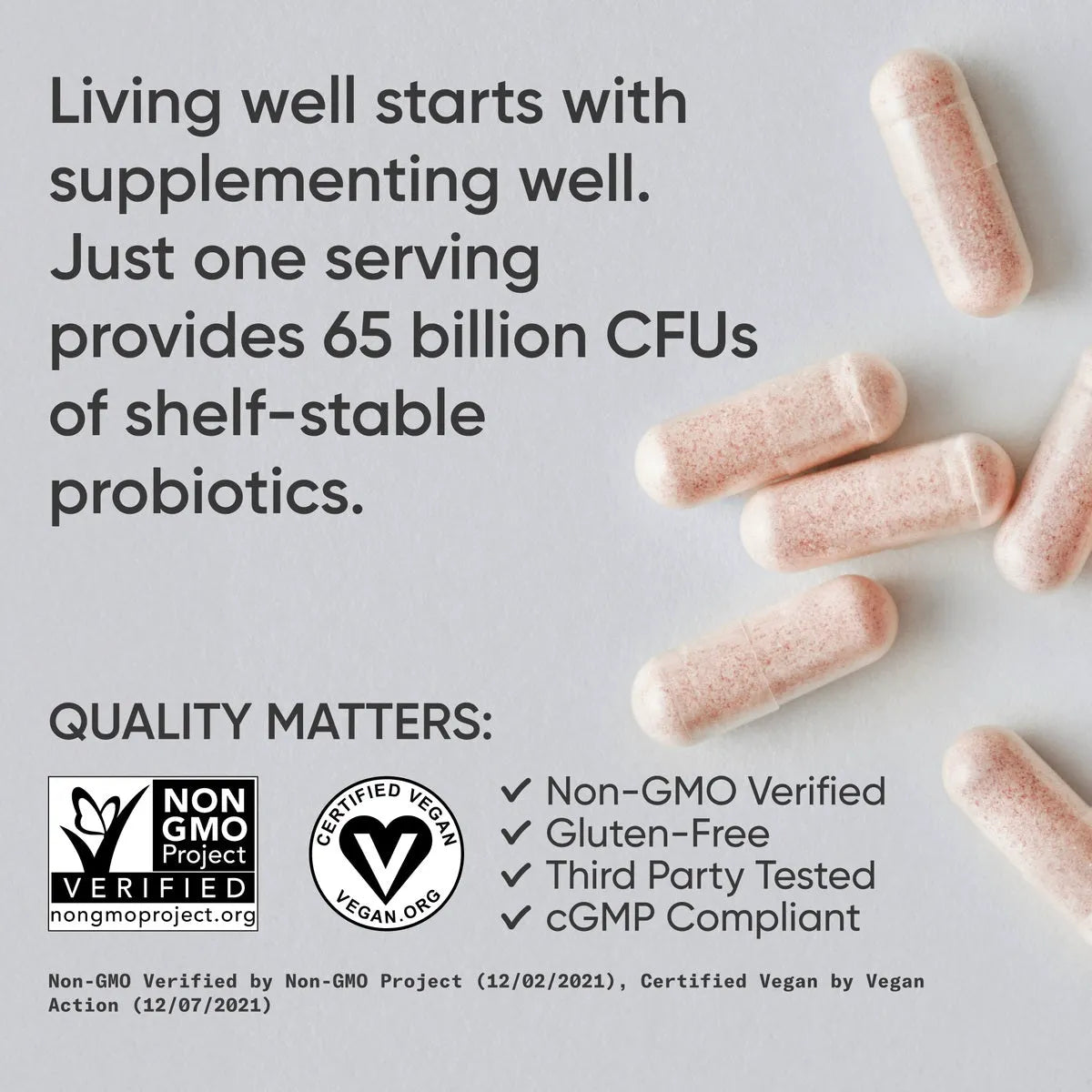 65 Billion CFU / 30 Veggie Capsules
