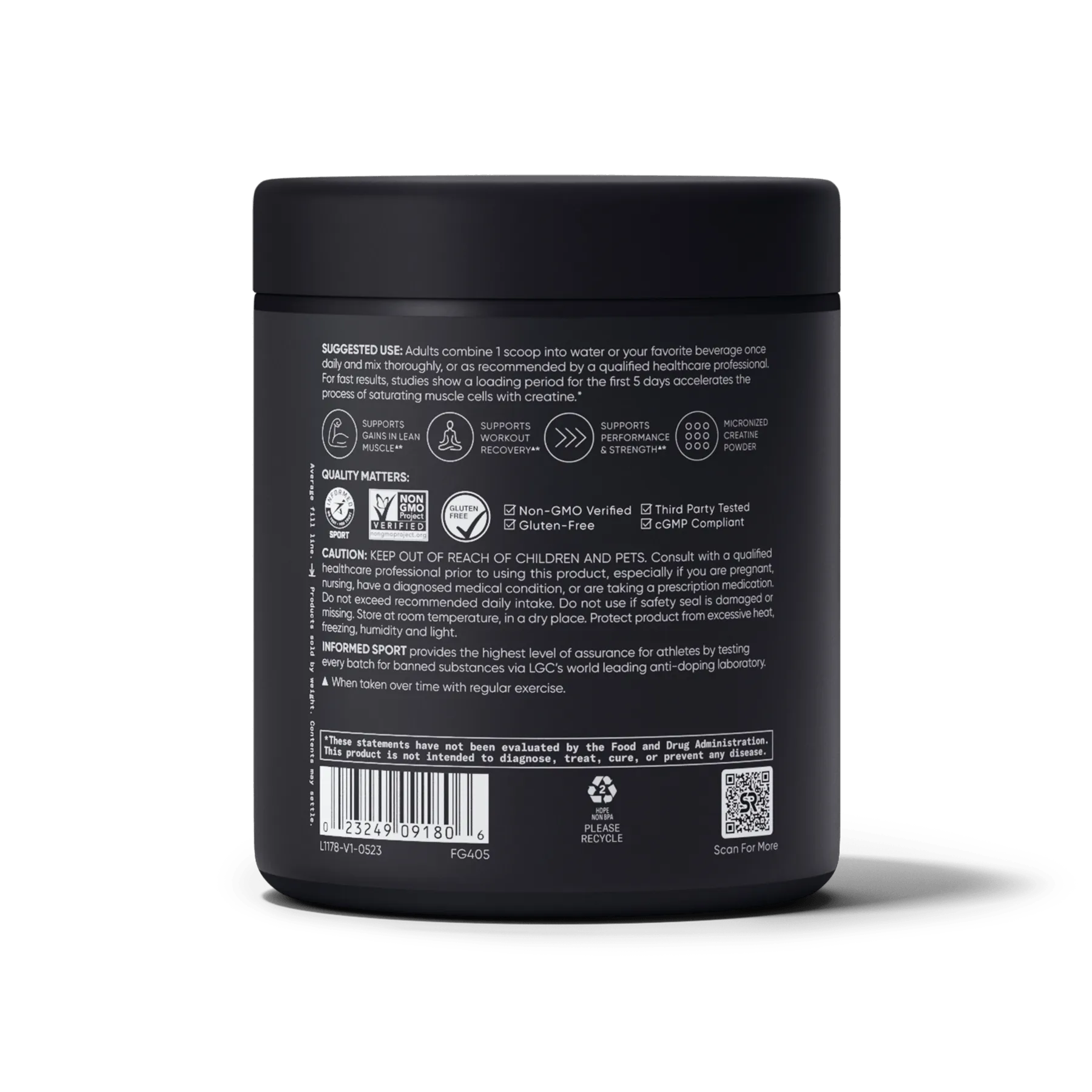 5 G MICRONIZED CREATINE | 10.58 OZ