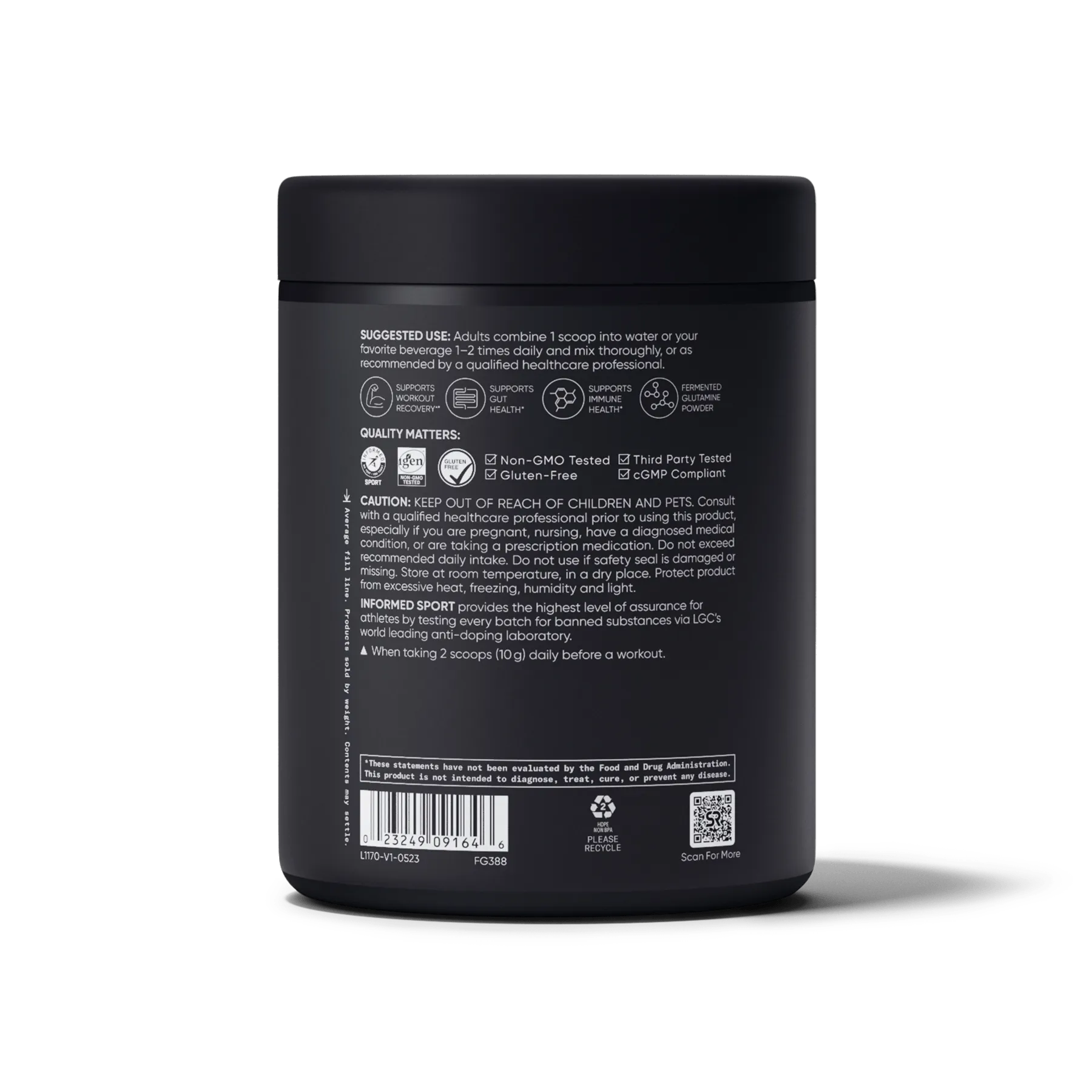 5 G L-GLUTAMINE | 17.64 OZ