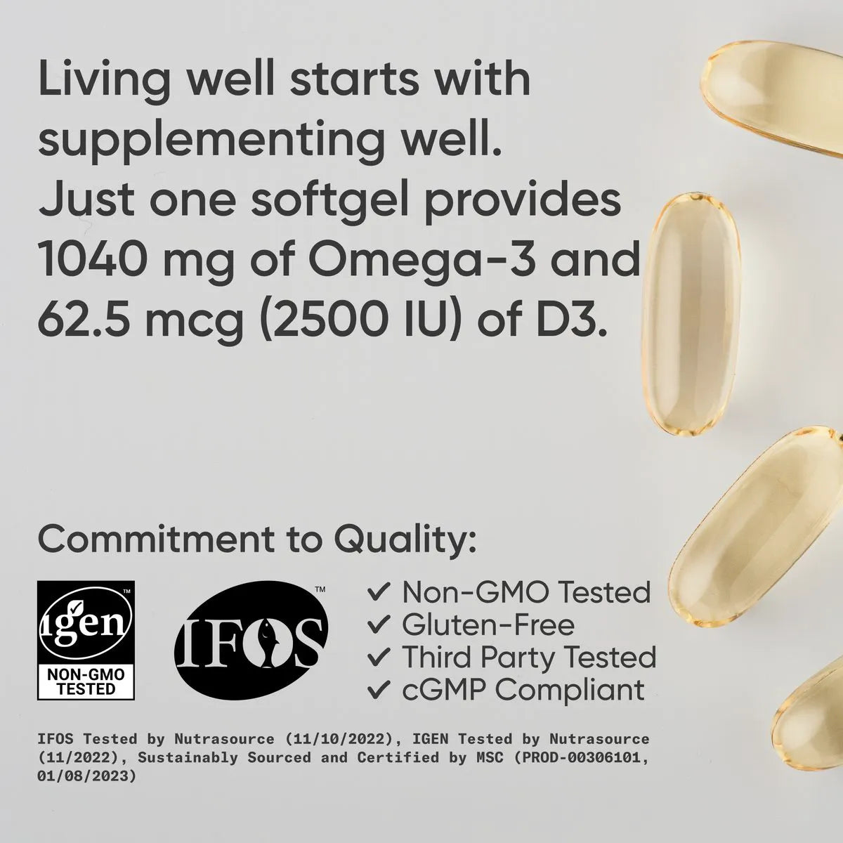 1250 MG OMEGA-3 | 2500iu D3