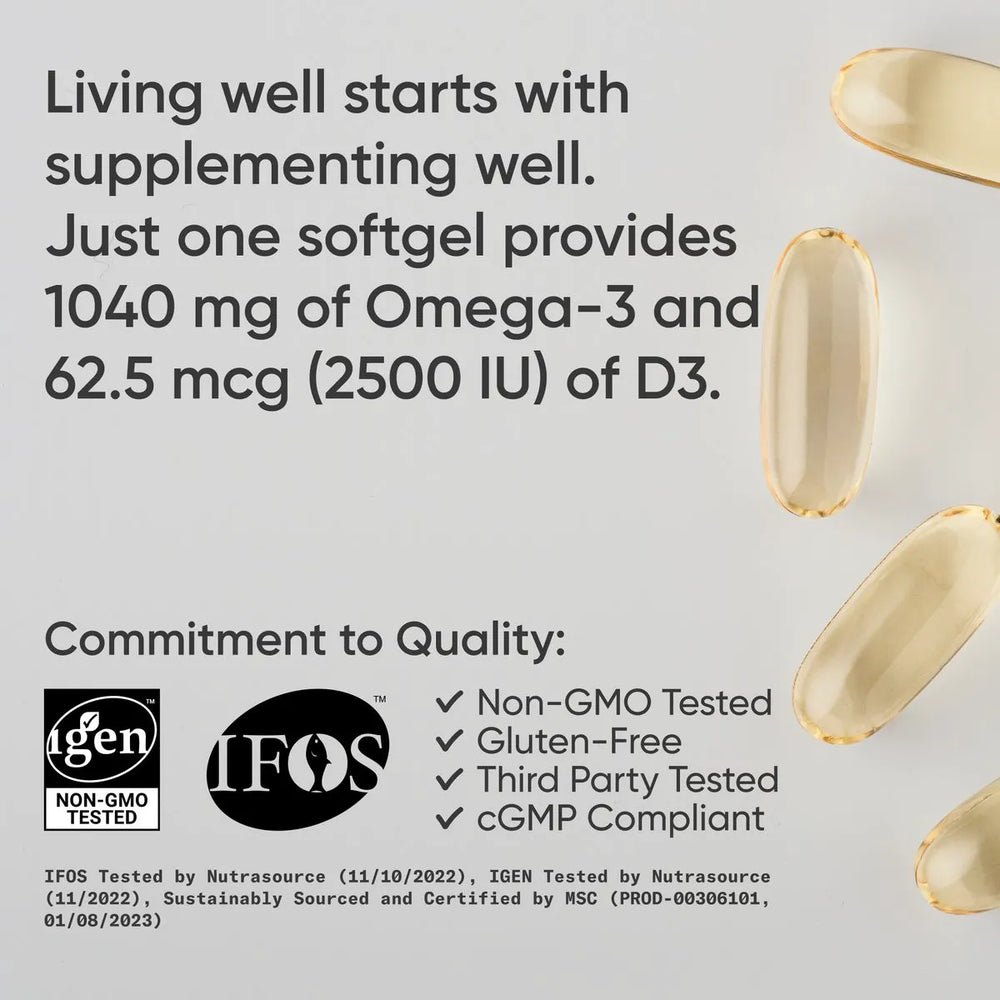 1250 MG OMEGA-3 | 2500iu D3