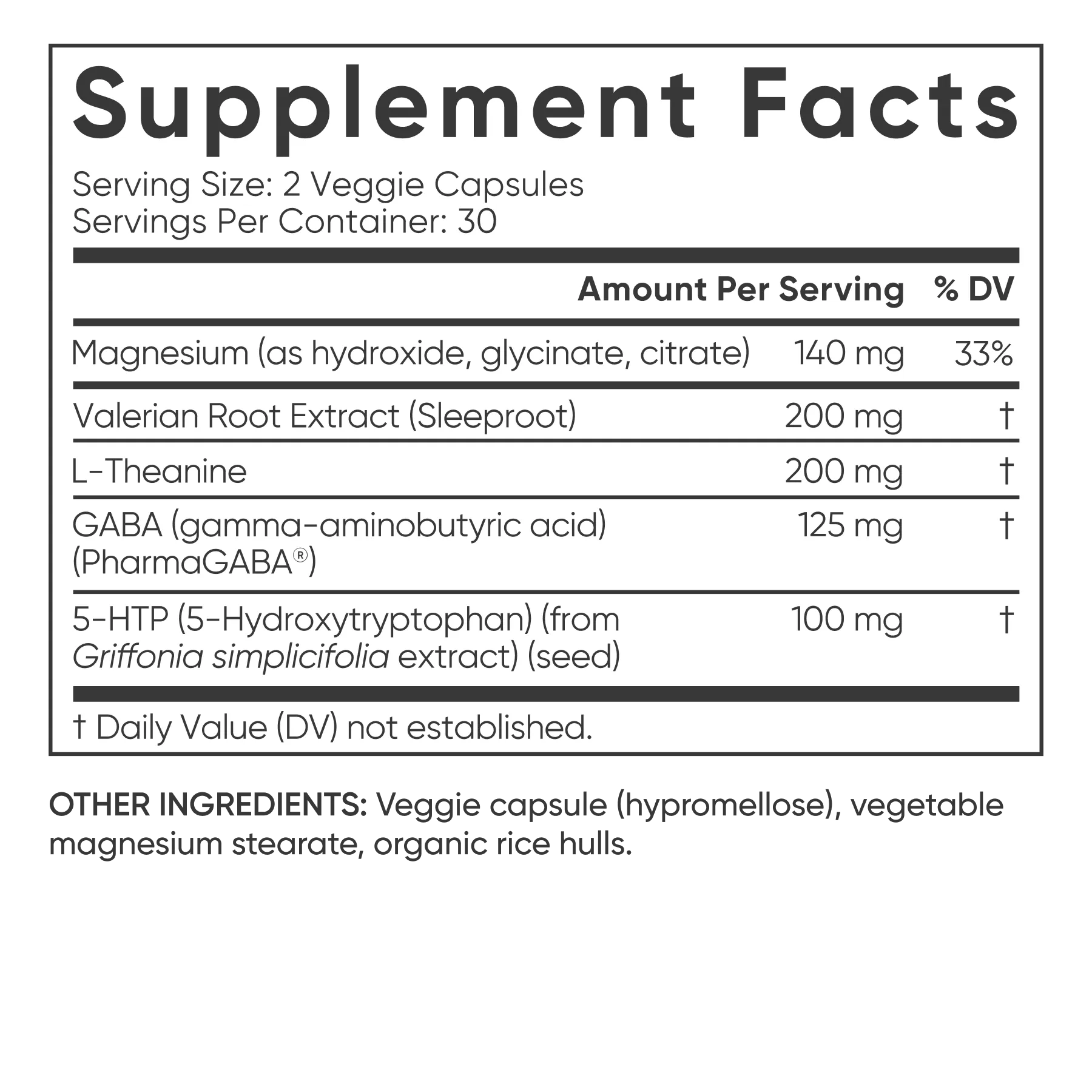 Melatonin-Free / 60 Veggie Capsules