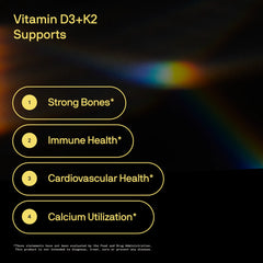 125 MCG  (5000 IU)  D3 / 100 MCG K2 / 60 Plantgel™ Capsules
