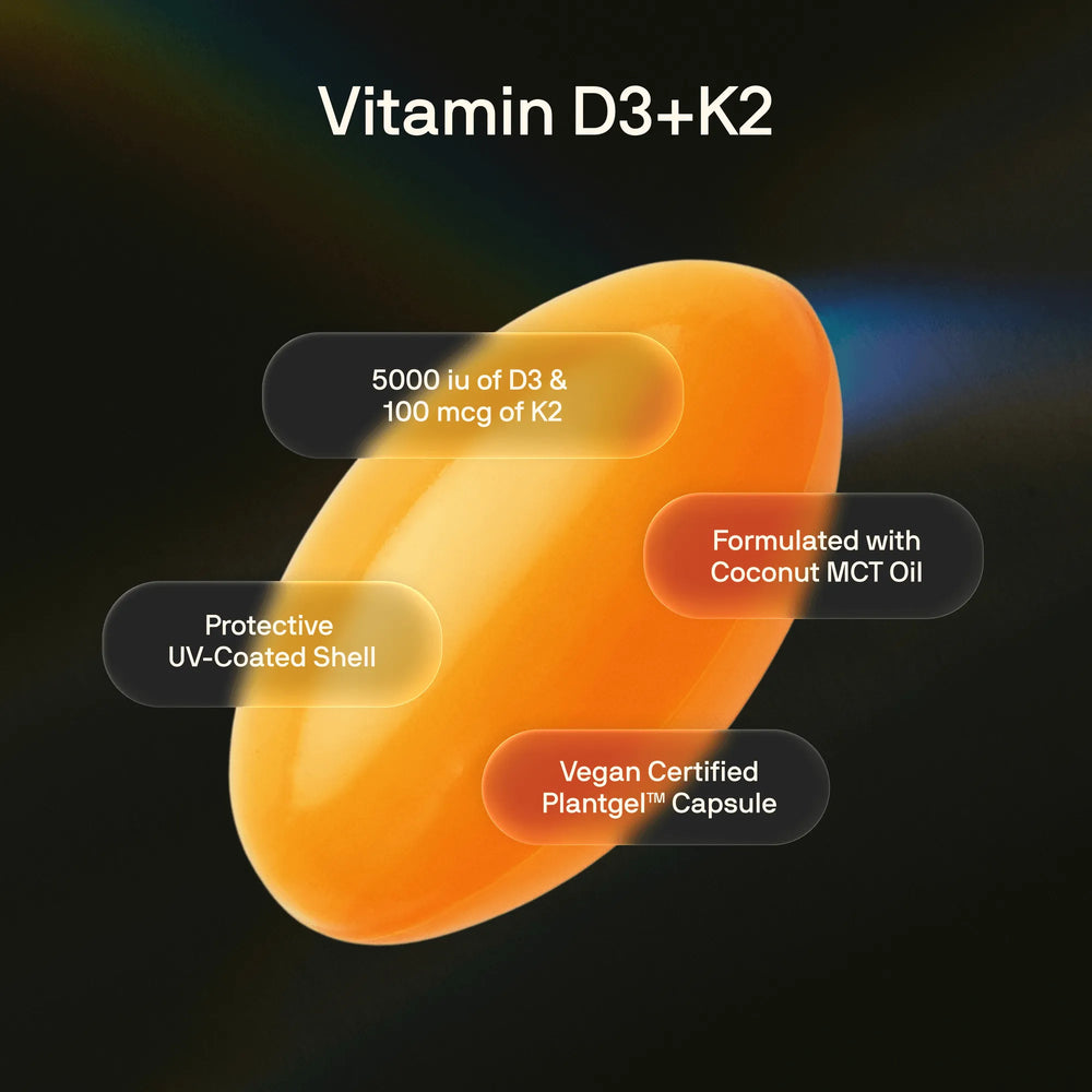 125 MCG  (5000 IU)  D3 / 100 MCG K2 / 60 Plantgel™ Capsules