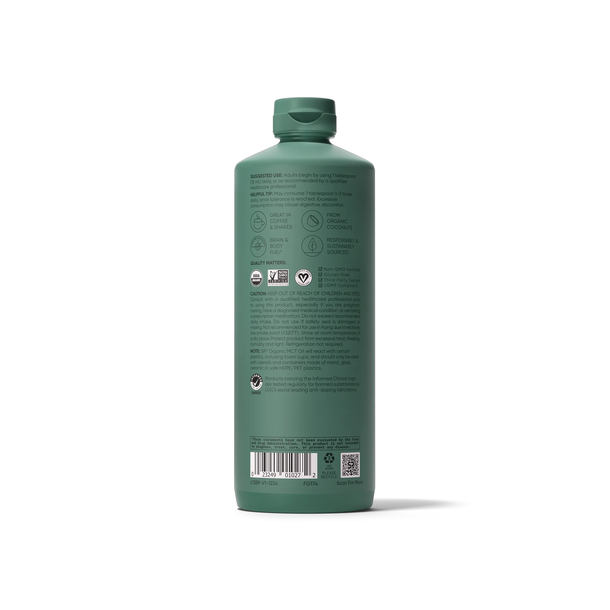 Unflavored / 32 OZ / C8, C10, C12