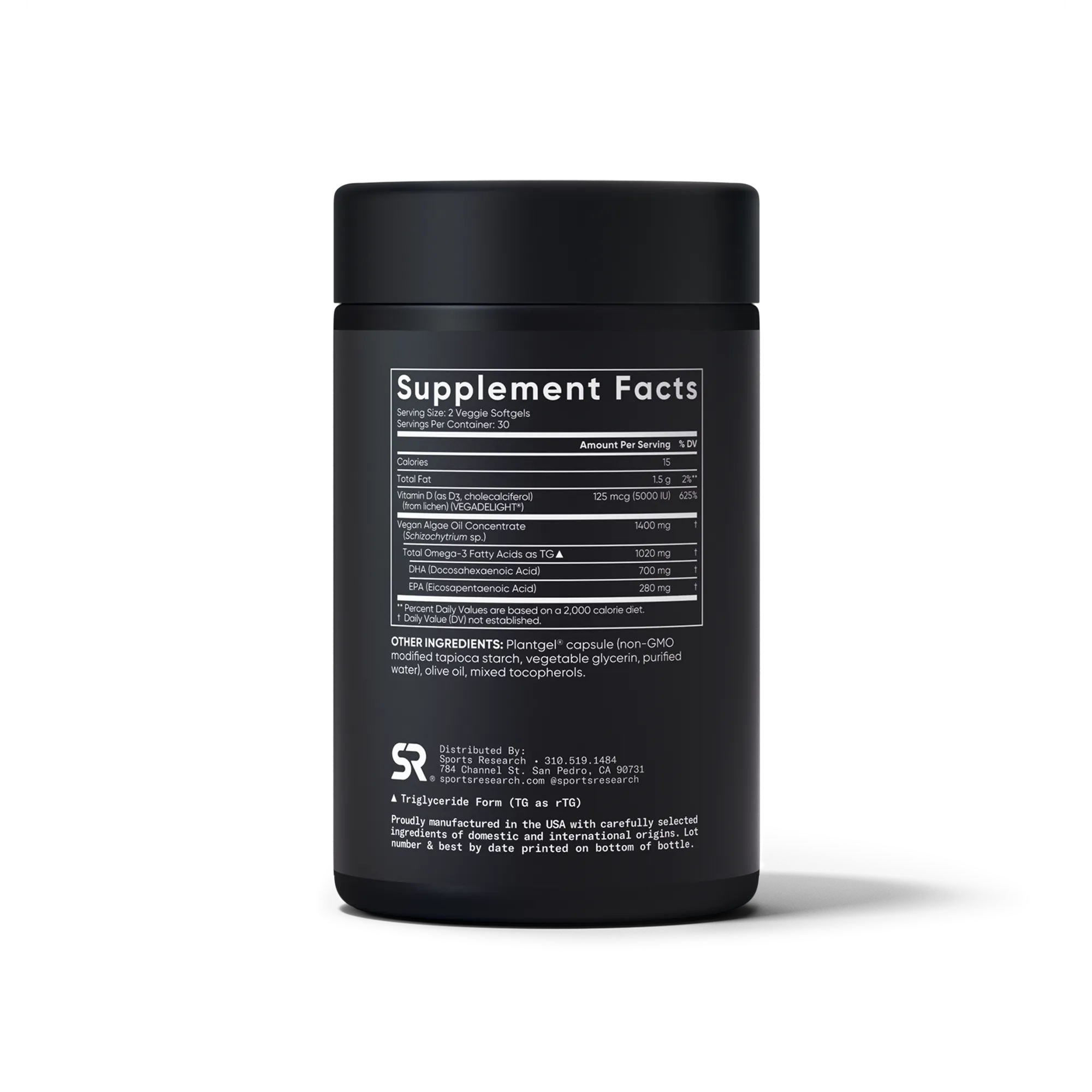 1020 MG OM3 / 125 MCG D3 / 60 Plantgel® Capsules