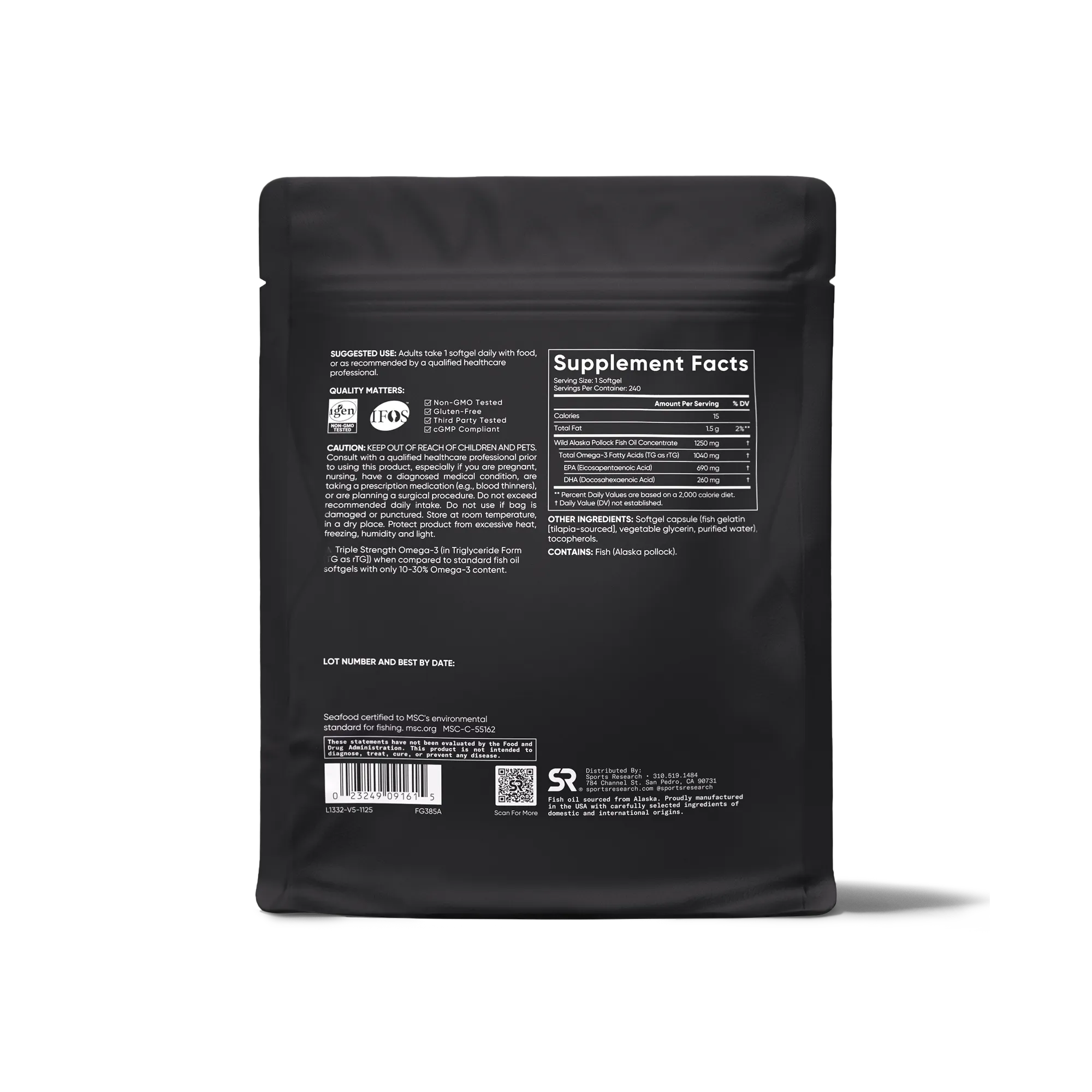 1250 MG / 90 Softgels