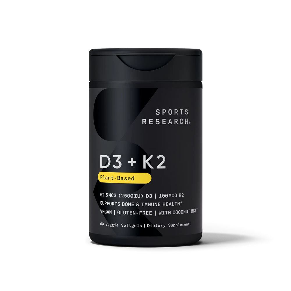 62.5 MCG (2500 IU) D3 / 100 MCG K2 / 60 Plantgel™ Capsules