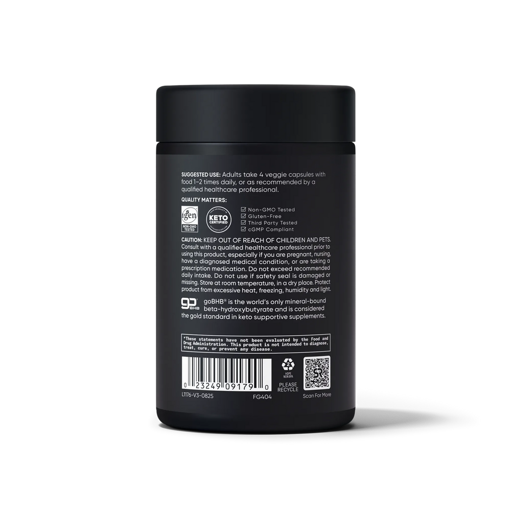 1500 MG BHB KETONES | 500 MG ACV | 120 CAPSULES