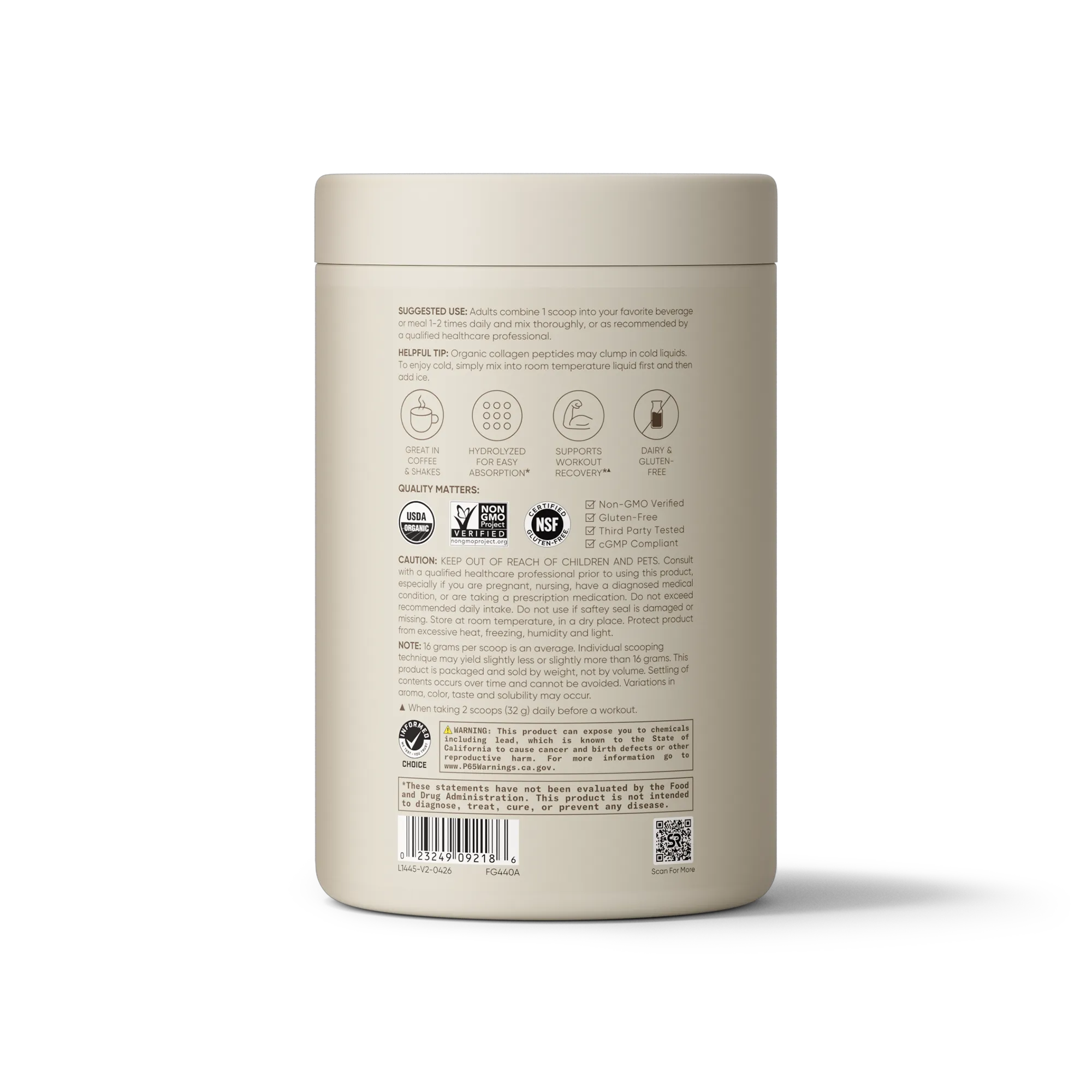 Unflavored (30 servings) / 10.58 oz
