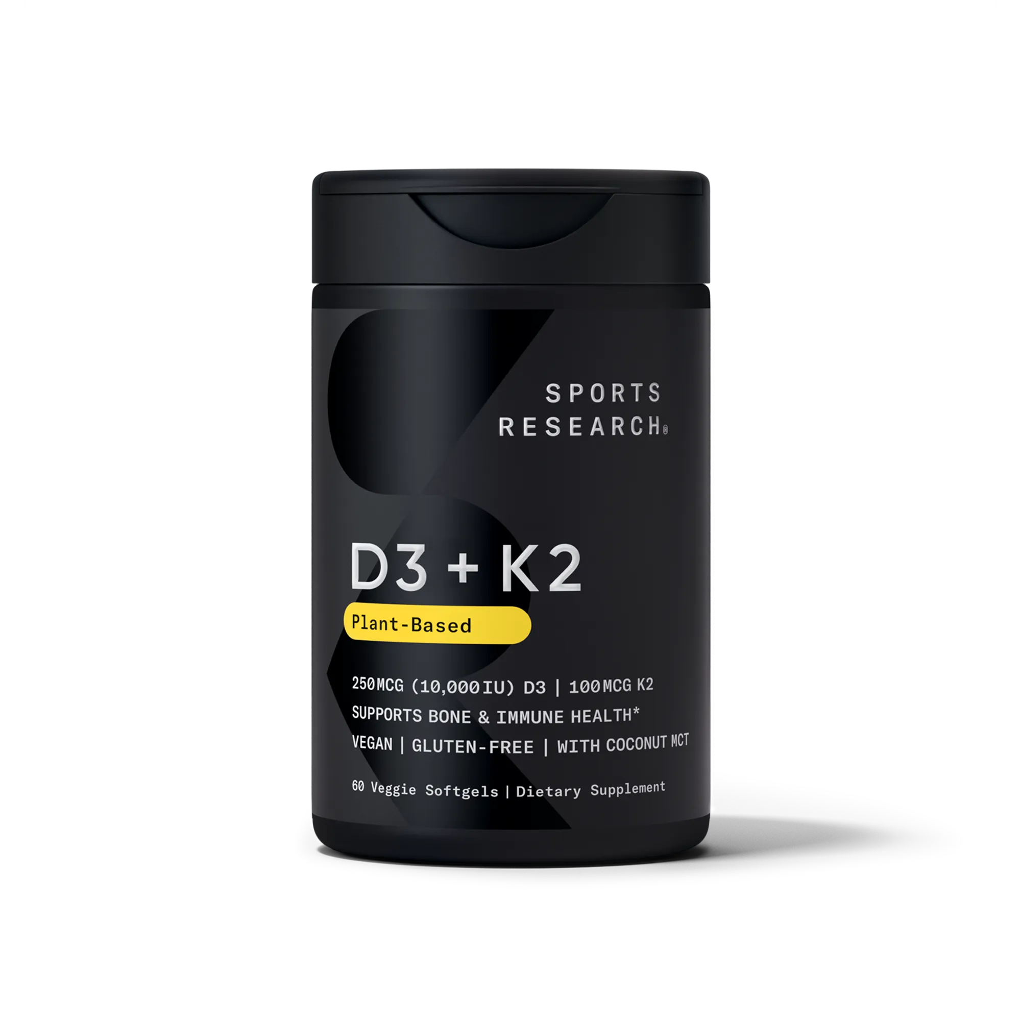 250 MCG (10,000 IU) D3 / 100 MCG K2 / 60 Plantgel™ Capsules