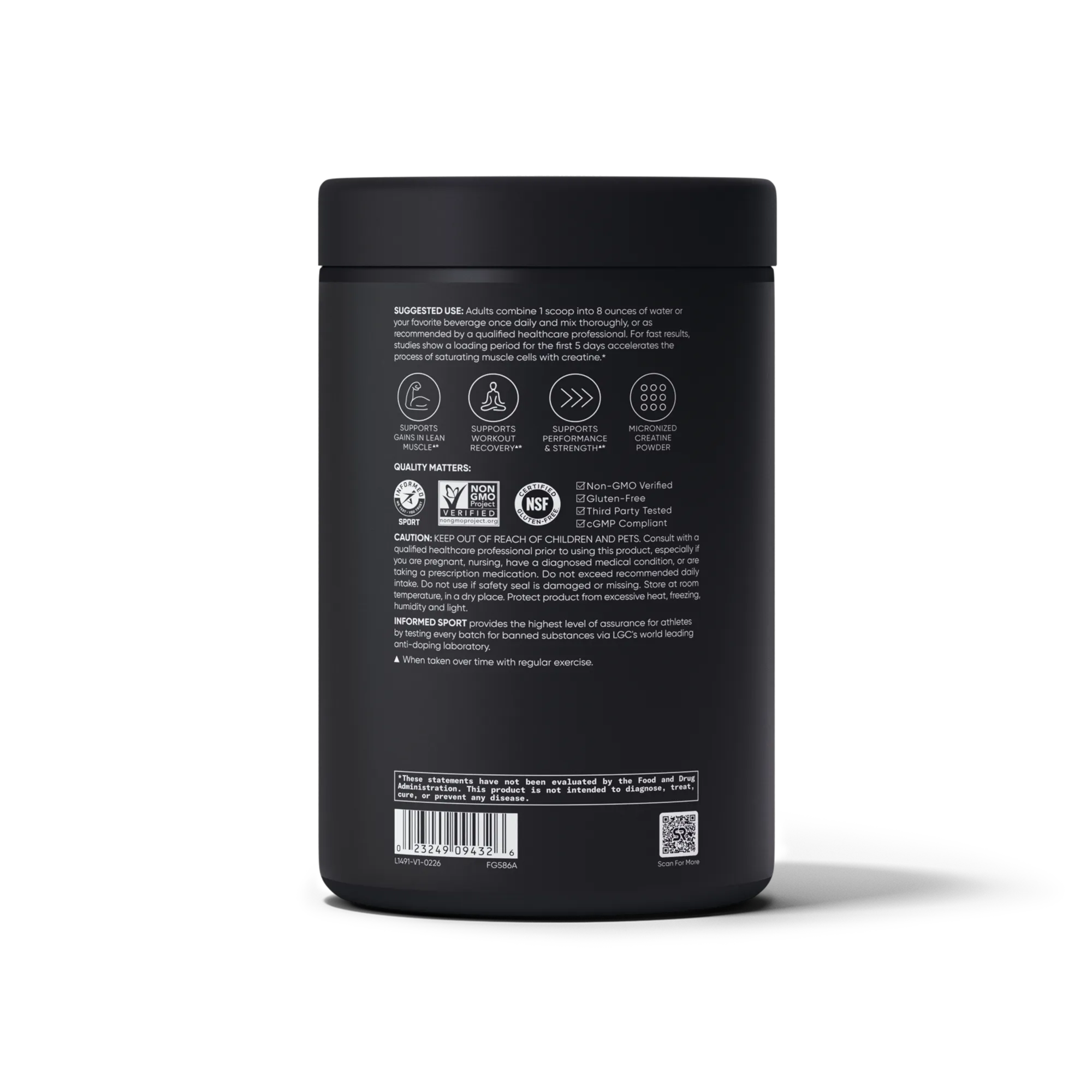 5 G MICRONIZED CREATINE | 25 Servings