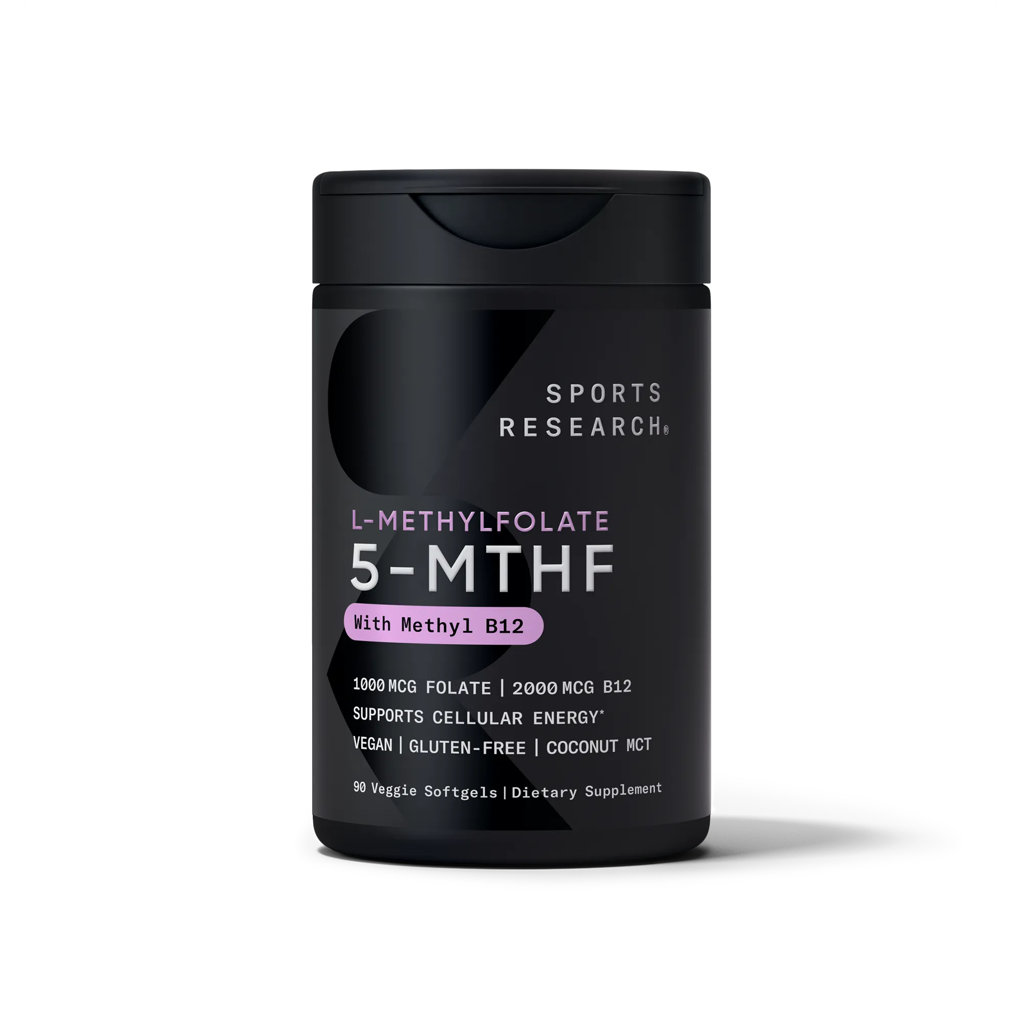 1000 MCG FOLATE + 2000 MCG B12 / 90 Veggie Softgels
