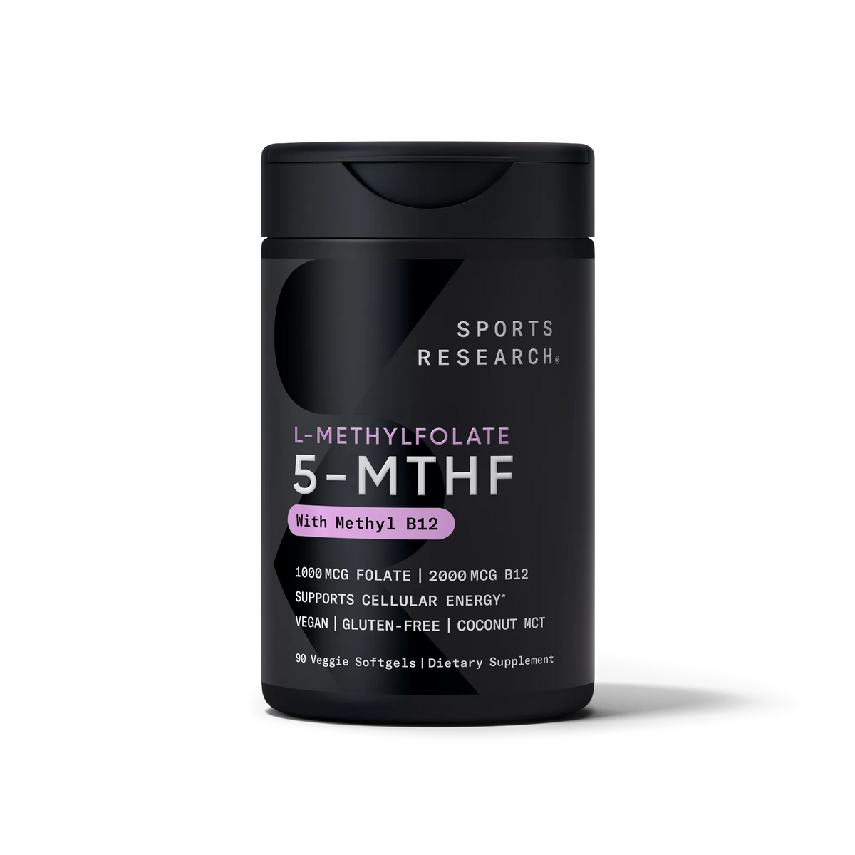 1000 MCG FOLATE + 2000 MCG B12 / 90 Veggie Softgels