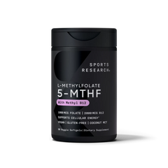 1000 MCG FOLATE + 2000 MCG B12 / 90 Veggie Softgels