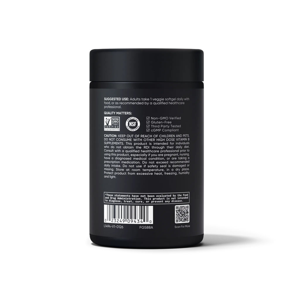 1000 MCG FOLATE + 2000 MCG B12 / 90 Veggie Softgels