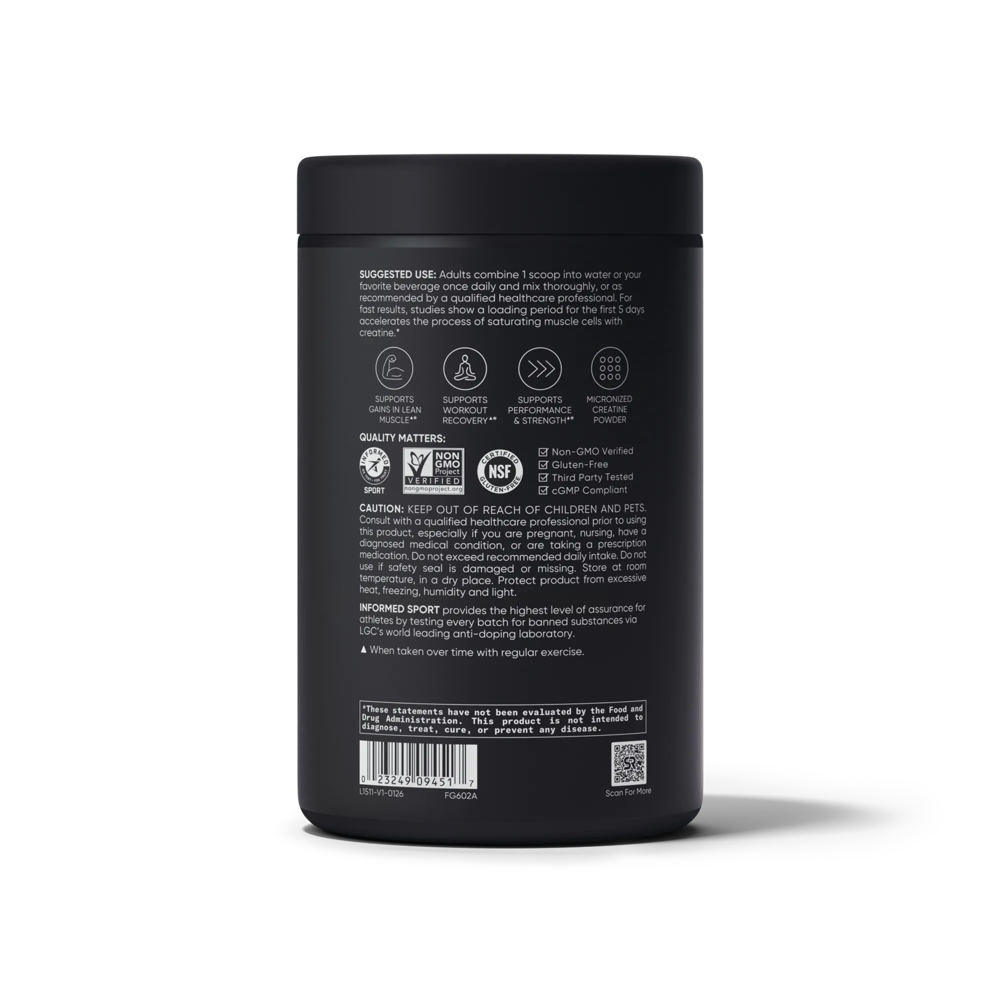5 G MICRONIZED CREATINE | 10.58 OZ